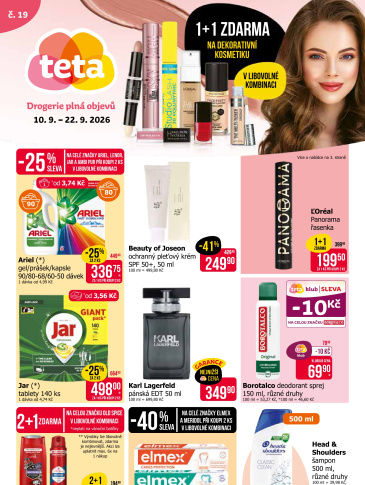 Teta drogerie leták