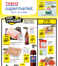 Akční leták Tesco supermarket 