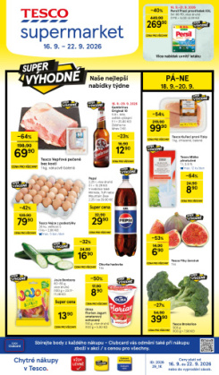 Tesco supermarket leták