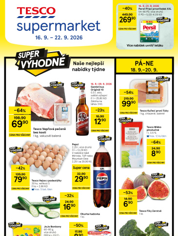 Tesco supermarket leták
