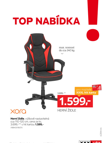 XXXLutz leták - TOP nabídka Herní židle