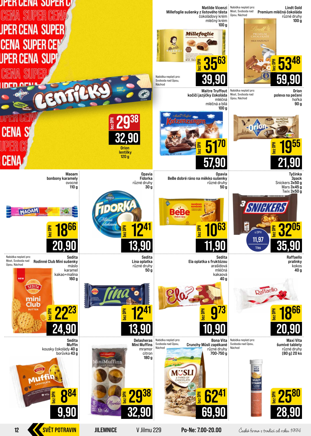 Leták JIP leták CC Cash & Carry - České Budějovice, Most, Náchod, Svoboda nad Úpou, Sušice - strana 12