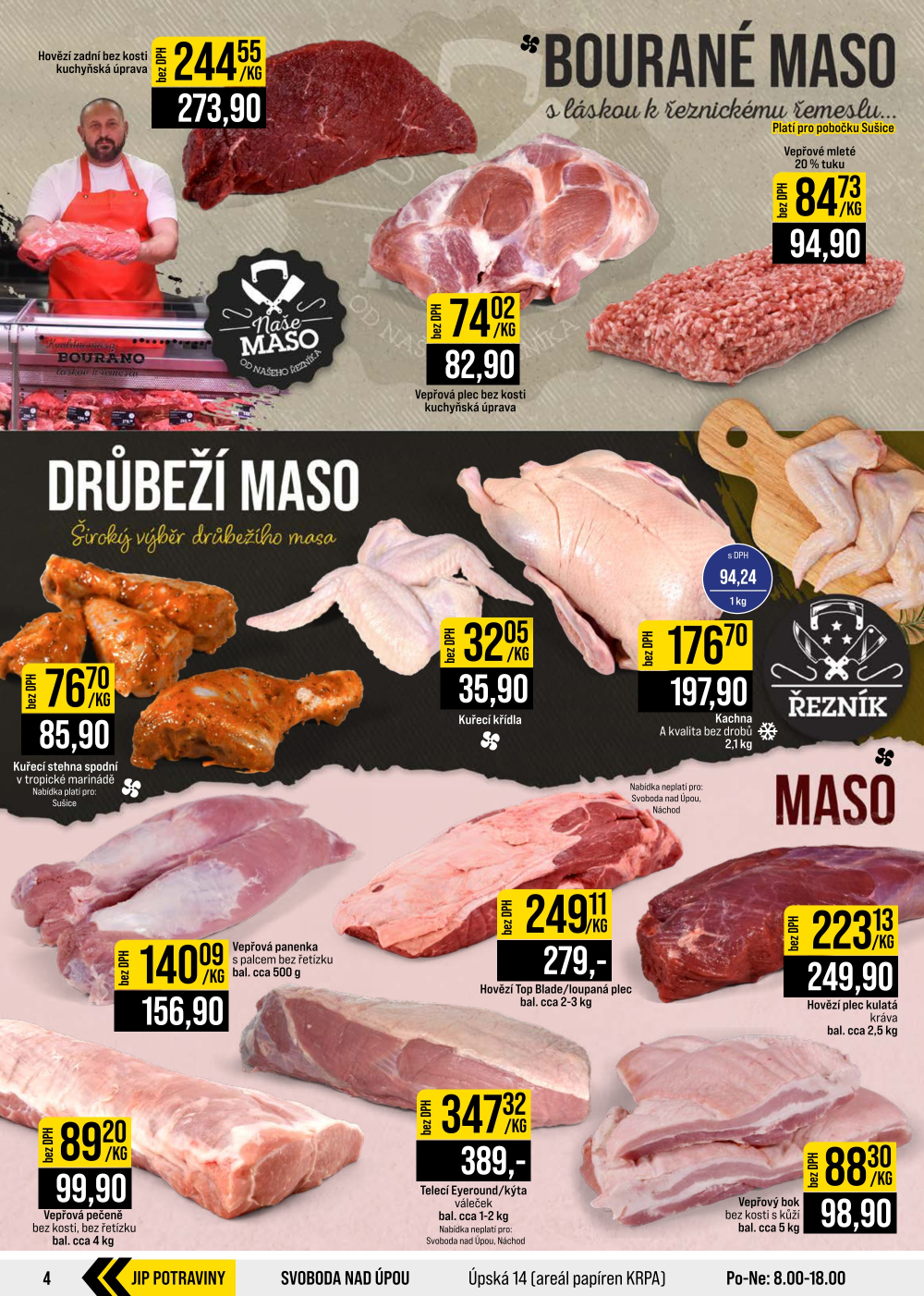 Leták JIP leták CC Cash & Carry - České Budějovice, Most, Náchod, Svoboda nad Úpou, Sušice - strana 4
