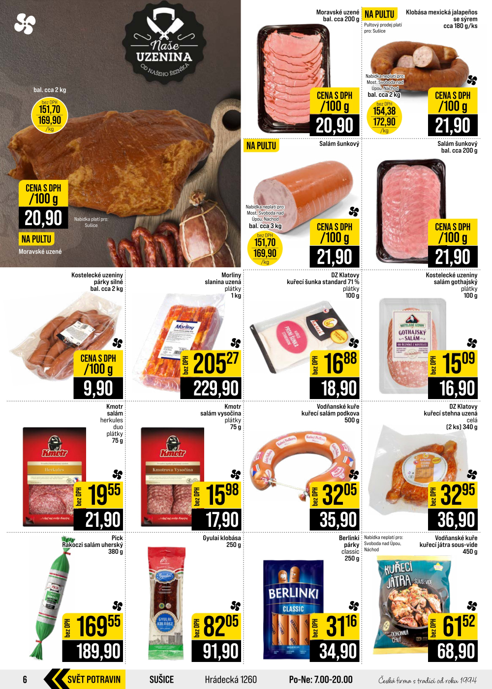 Leták JIP leták CC Cash & Carry - České Budějovice, Most, Náchod, Svoboda nad Úpou, Sušice - strana 6
