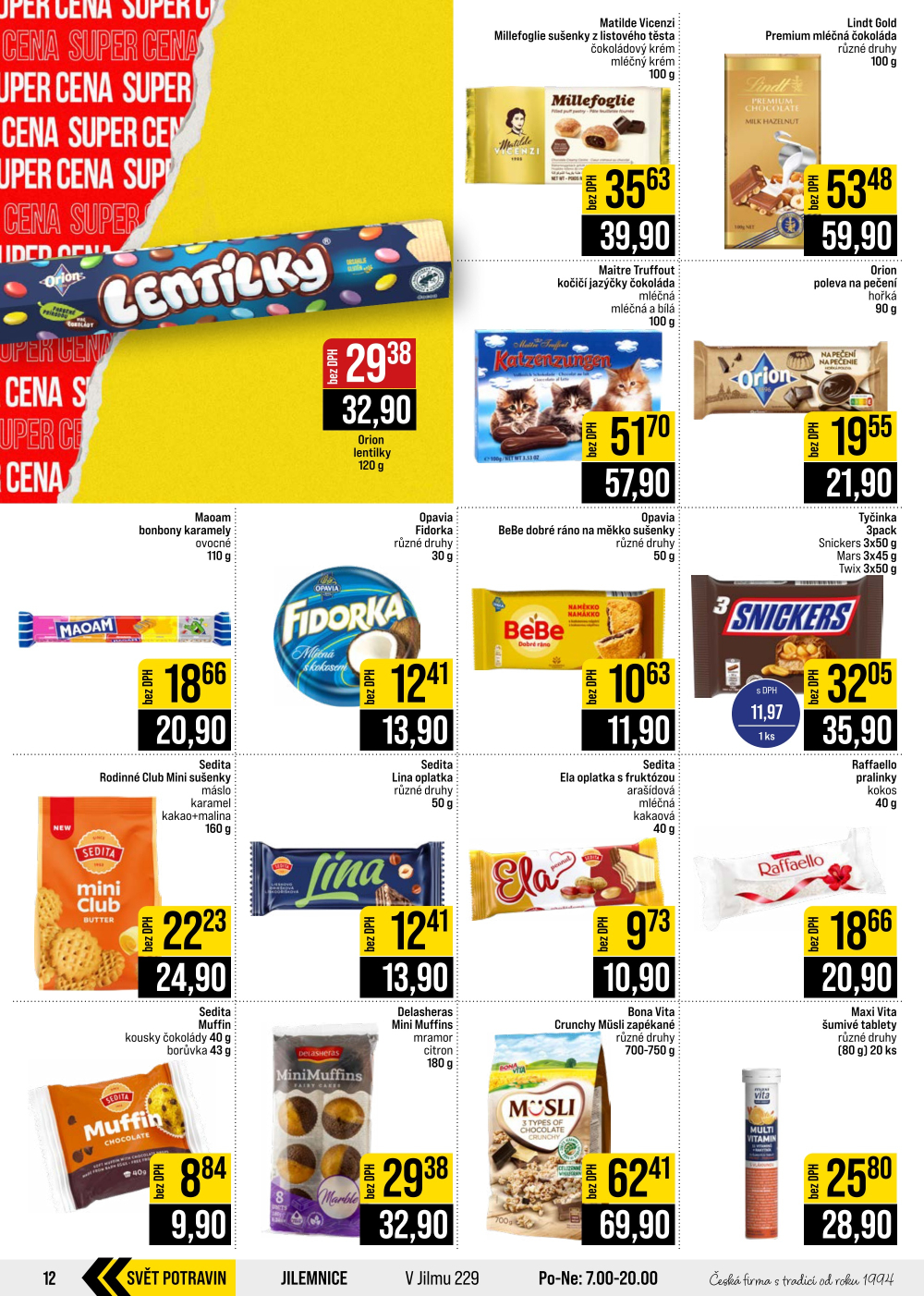 Leták JIP leták CC Cash & Carry - Brno, Ostrava, Praha, Polička, Olomouc, Karlovy Vary, Zlín, Jilemnice, Pardubice - strana 12