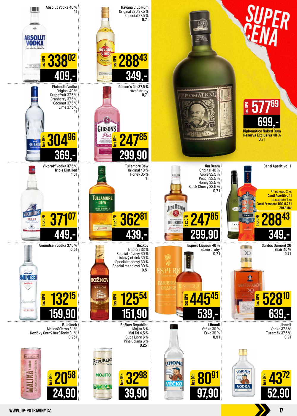 Leták JIP leták CC Cash & Carry - Brno, Ostrava, Praha, Polička, Olomouc, Karlovy Vary, Zlín, Jilemnice, Pardubice - strana 17