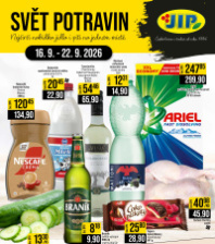 Akční leták JIP  CC Cash & Carry - Brno, Ostrava, Praha, Polička, Olomouc, Karlovy Vary, Zlín, Jilemnice, Pardubice