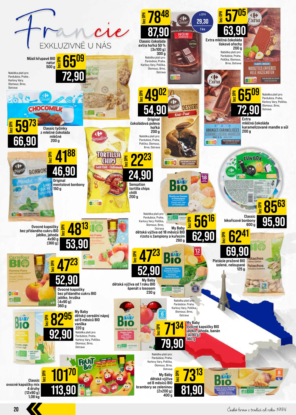 Leták JIP leták CC Cash & Carry - Brno, Ostrava, Praha, Polička, Olomouc, Karlovy Vary, Zlín, Jilemnice, Pardubice - strana 20