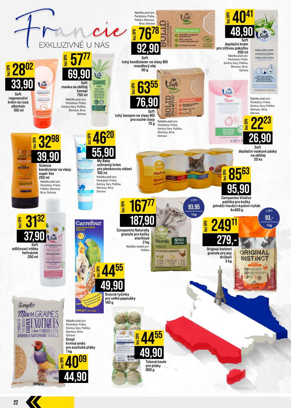Leták JIP leták CC Cash & Carry - Brno, Ostrava, Praha, Polička, Olomouc, Karlovy Vary, Zlín, Jilemnice, Pardubice - strana 22