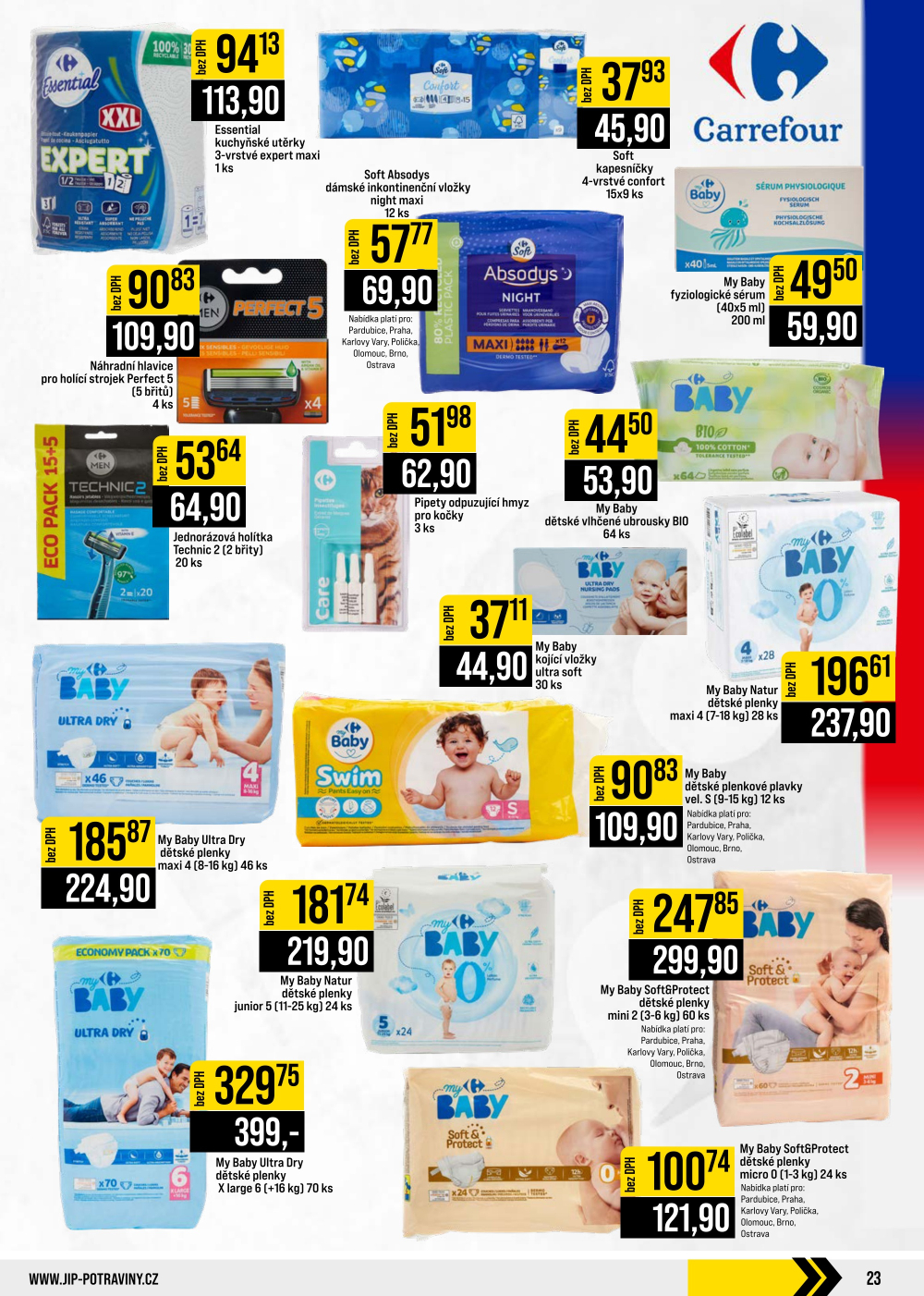 Leták JIP leták CC Cash & Carry - Brno, Ostrava, Praha, Polička, Olomouc, Karlovy Vary, Zlín, Jilemnice, Pardubice - strana 23