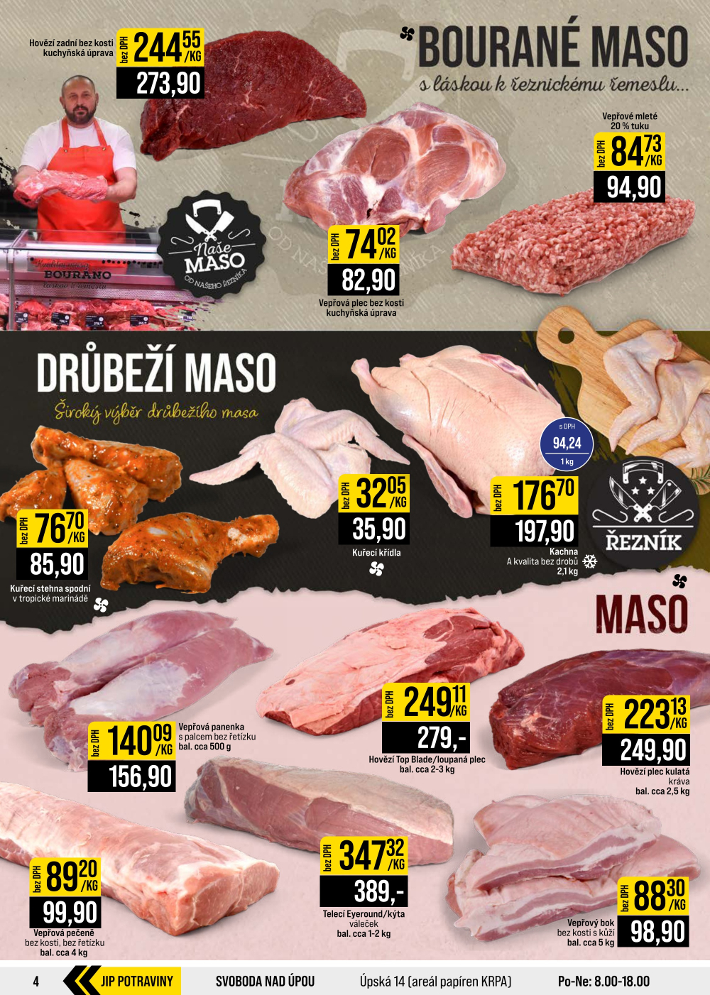 Leták JIP leták CC Cash & Carry - Brno, Ostrava, Praha, Polička, Olomouc, Karlovy Vary, Zlín, Jilemnice, Pardubice - strana 4
