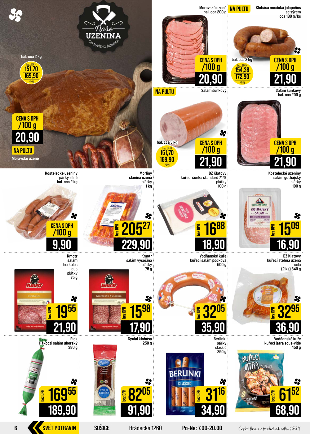 Leták JIP leták CC Cash & Carry - Brno, Ostrava, Praha, Polička, Olomouc, Karlovy Vary, Zlín, Jilemnice, Pardubice - strana 6