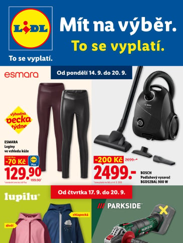 Lidl leták - Nabídka spotřebního zboží