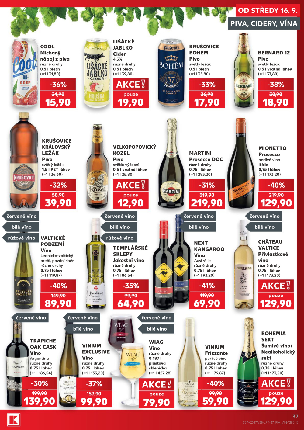 Leták Kaufland leták Praha 6 - Podbaba - strana 37