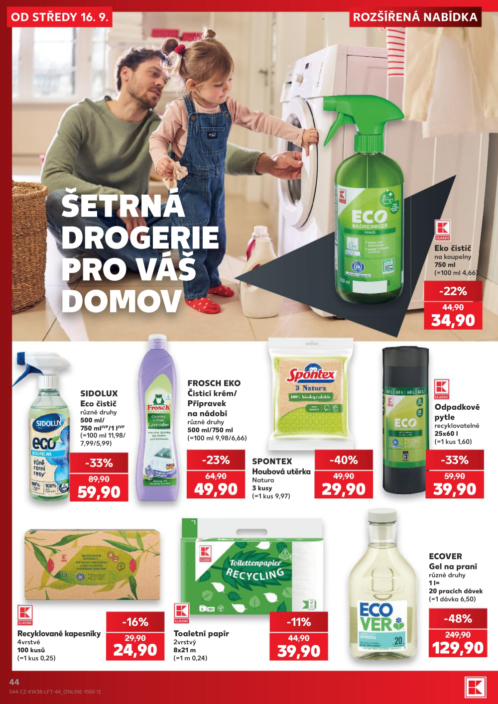 Leták Kaufland leták Praha 6 - Podbaba - strana 44