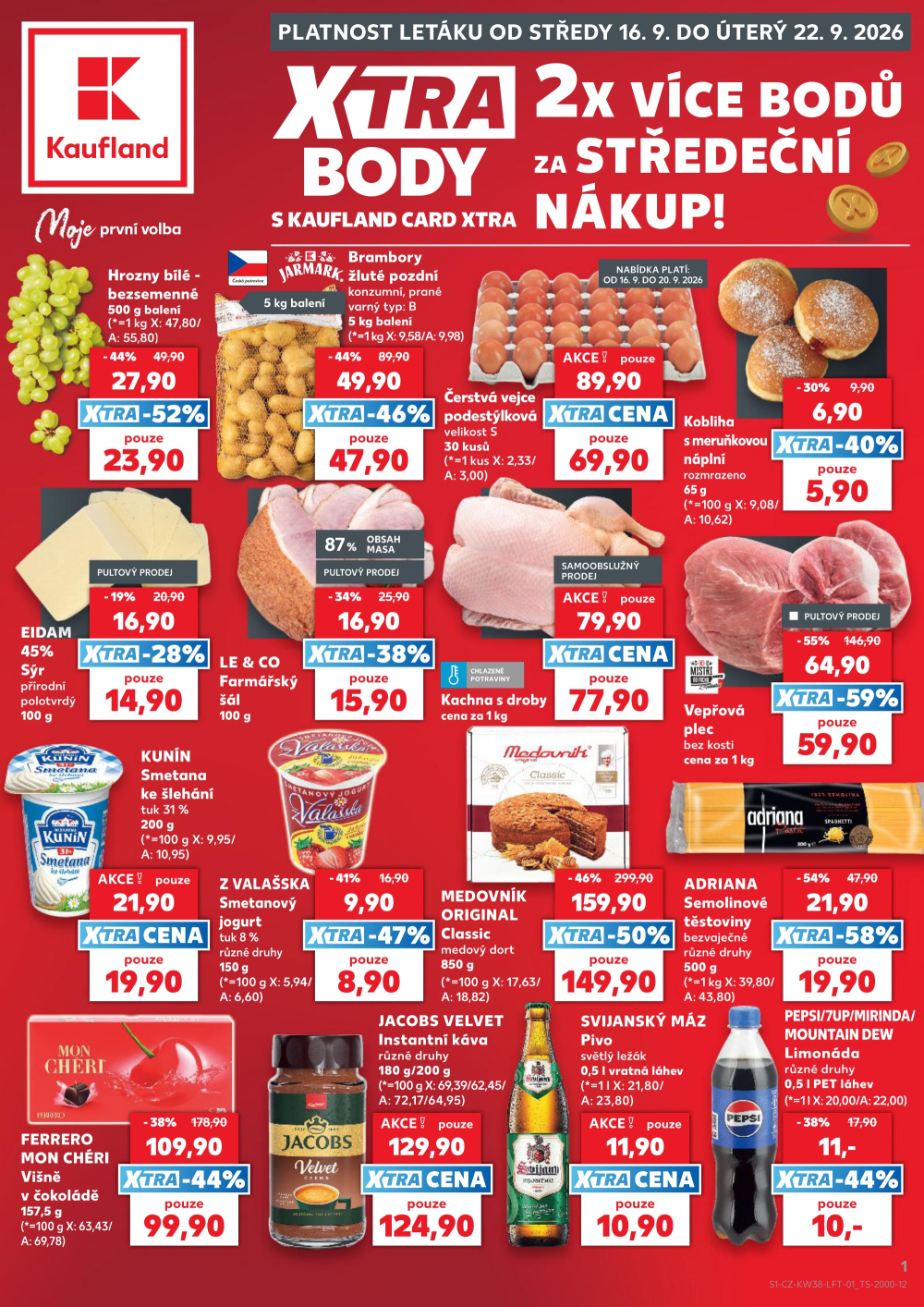 Leták Kaufland leták Dačice - strana 1