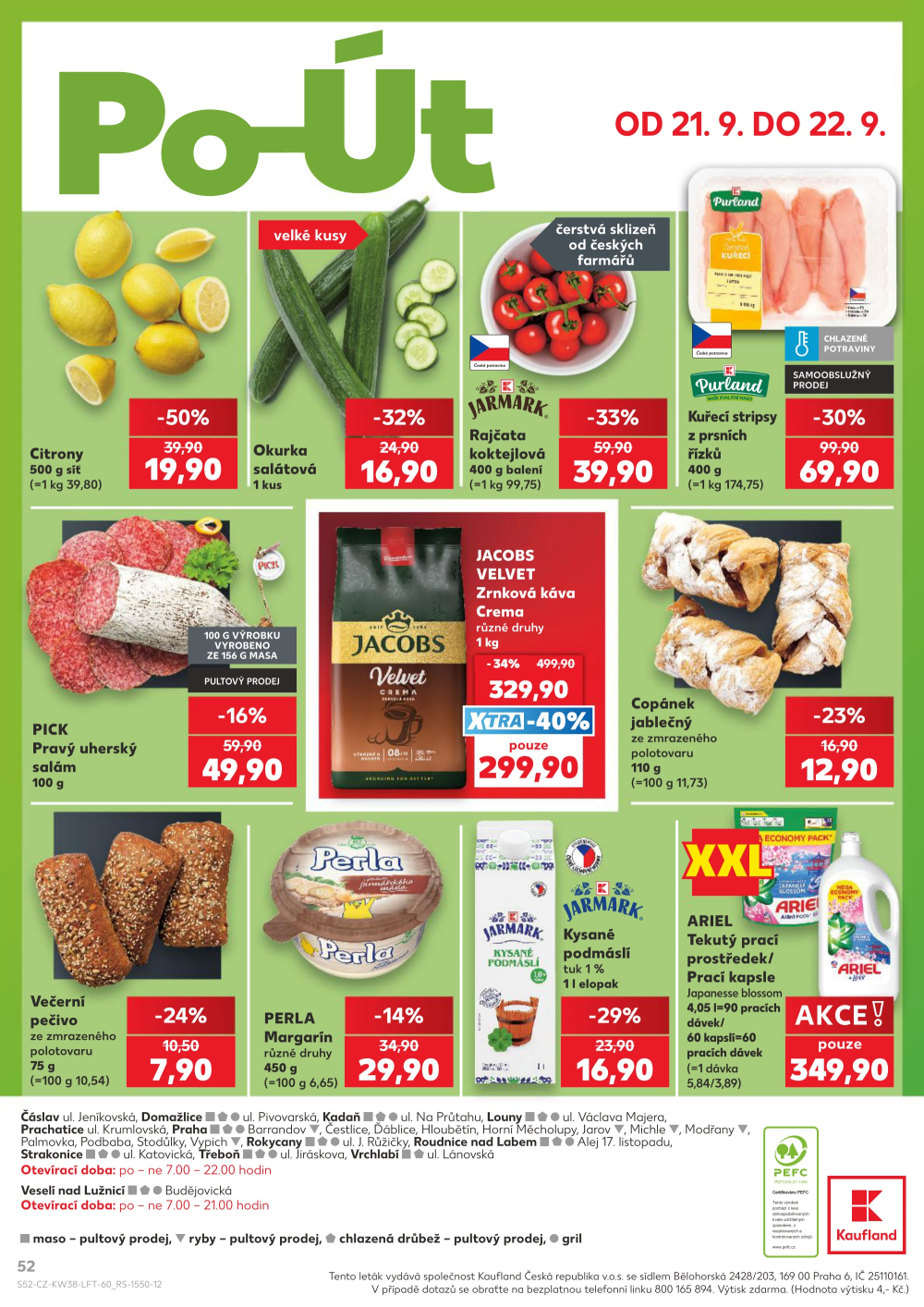 Leták Kaufland leták Praha 8 - Libeň - strana 52
