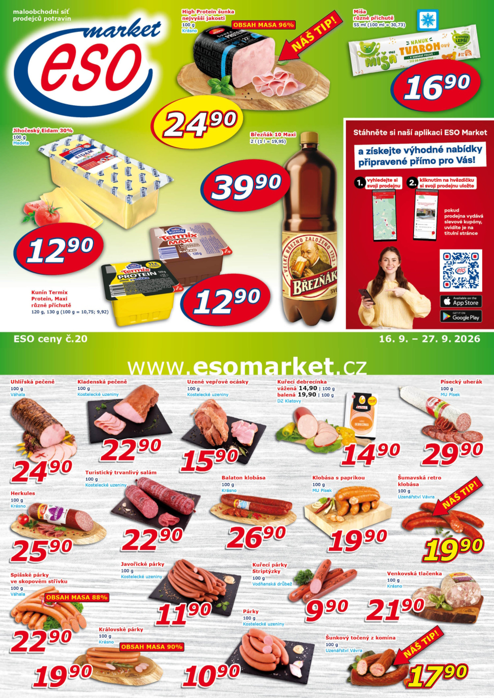 Leták ESO MARKET leták - strana 1