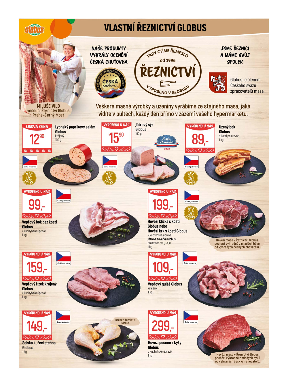 Leták Globus leták Praha - Černý Most - strana 10