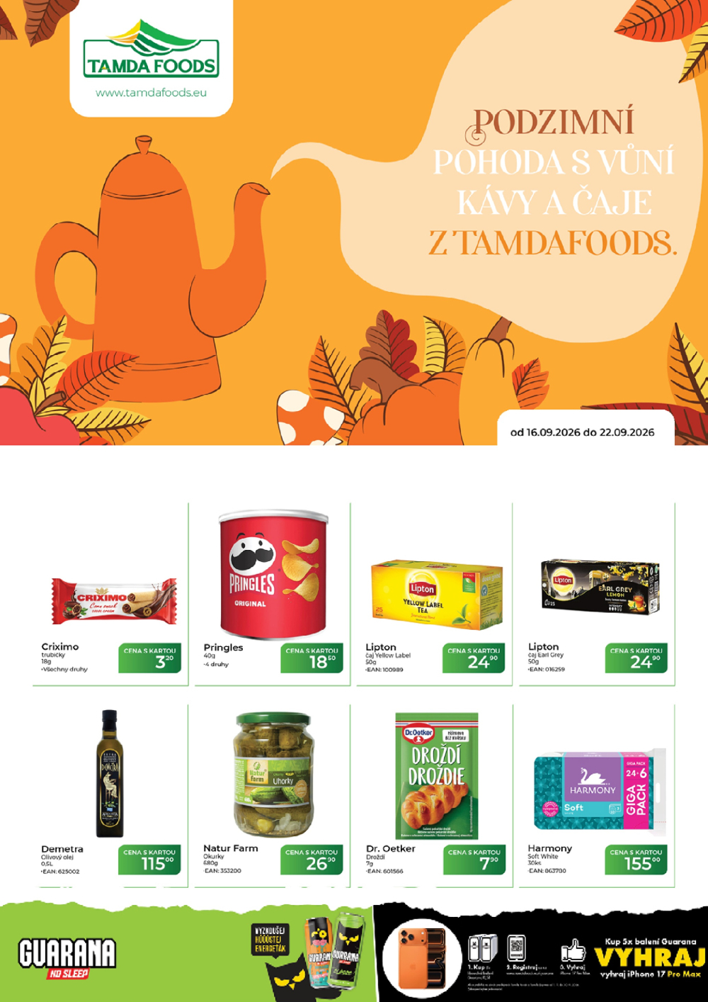 Leták TAMDA FOODS leták - strana 1