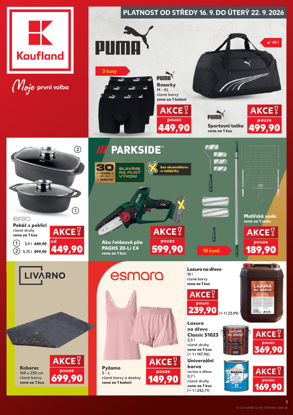 Leták Kaufland leták - Spotřební zboží - strana 1