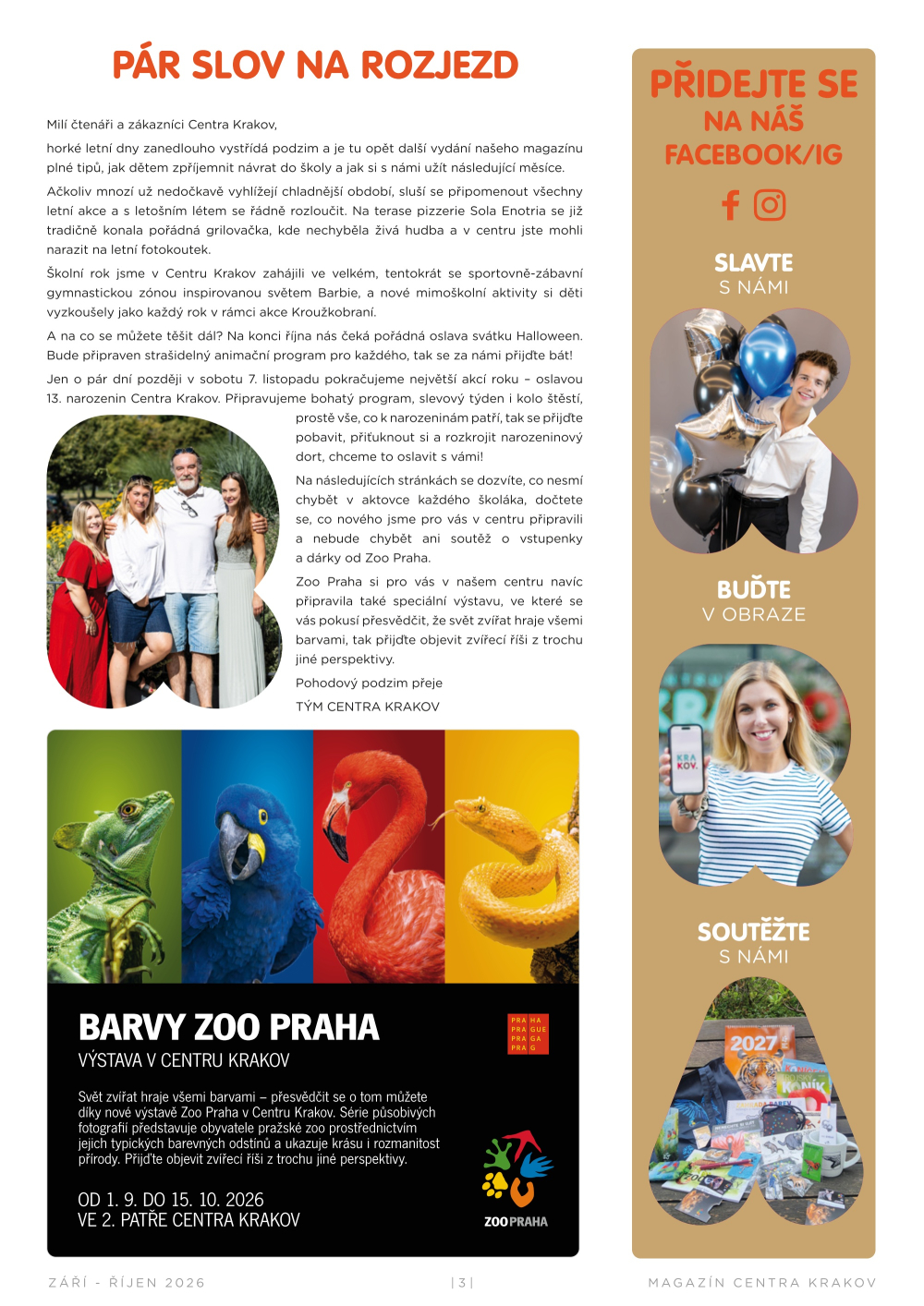 Leták Centrum Krakov magazín - strana 3