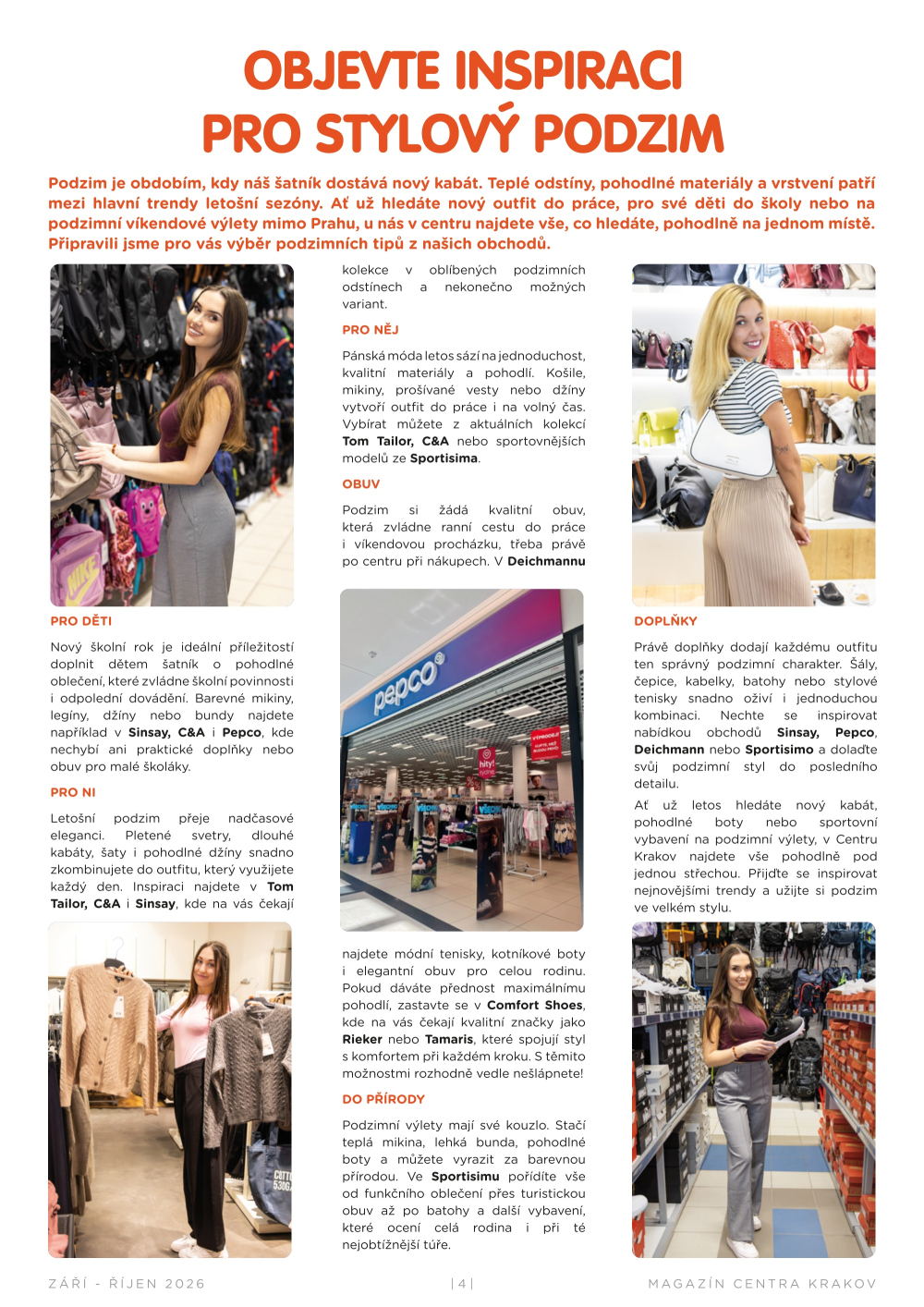 Leták Centrum Krakov magazín - strana 4