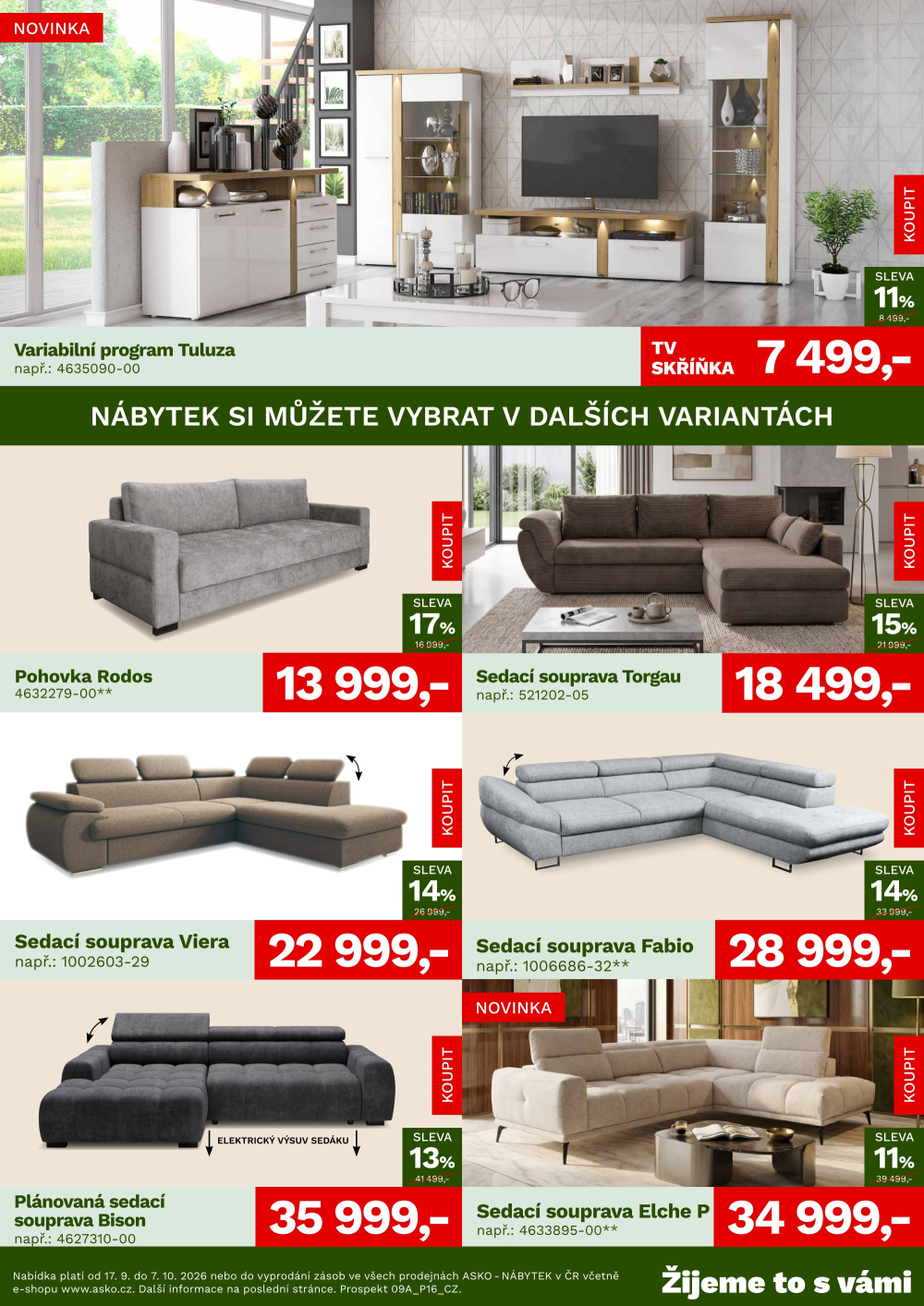 Leták ASKO nábytek leták - Akční nabídka - strana 2