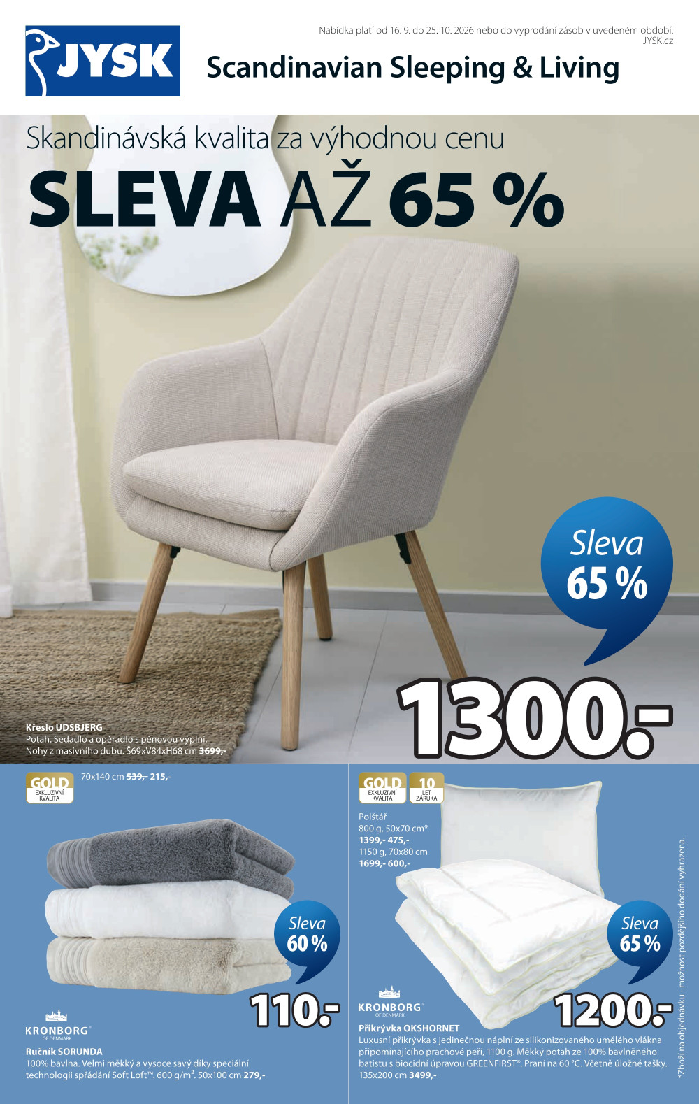 Leták Jysk leták - strana 1