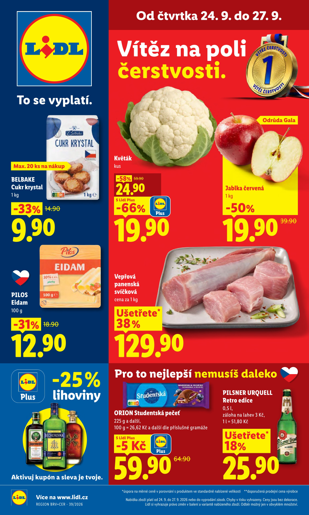 Leták Lidl leták od čtvrtka - strana 1