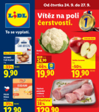Akční leták Lidl  od čtvrtka