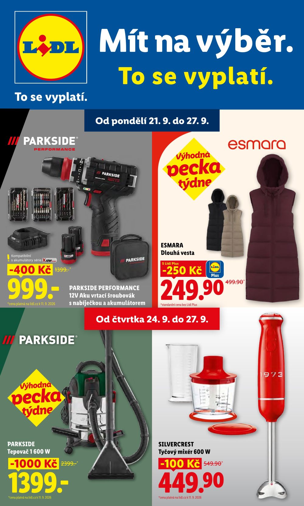 Leták Lidl leták - Nabídka spotřebního zboží - strana 1