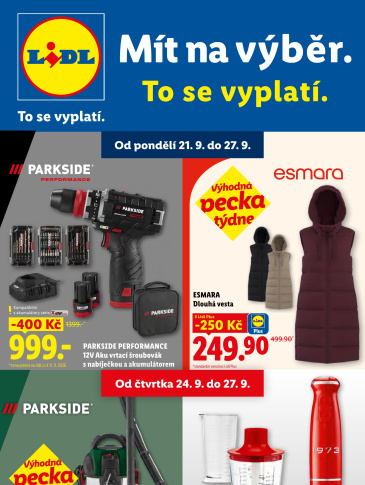Lidl leták - Nabídka spotřebního zboží