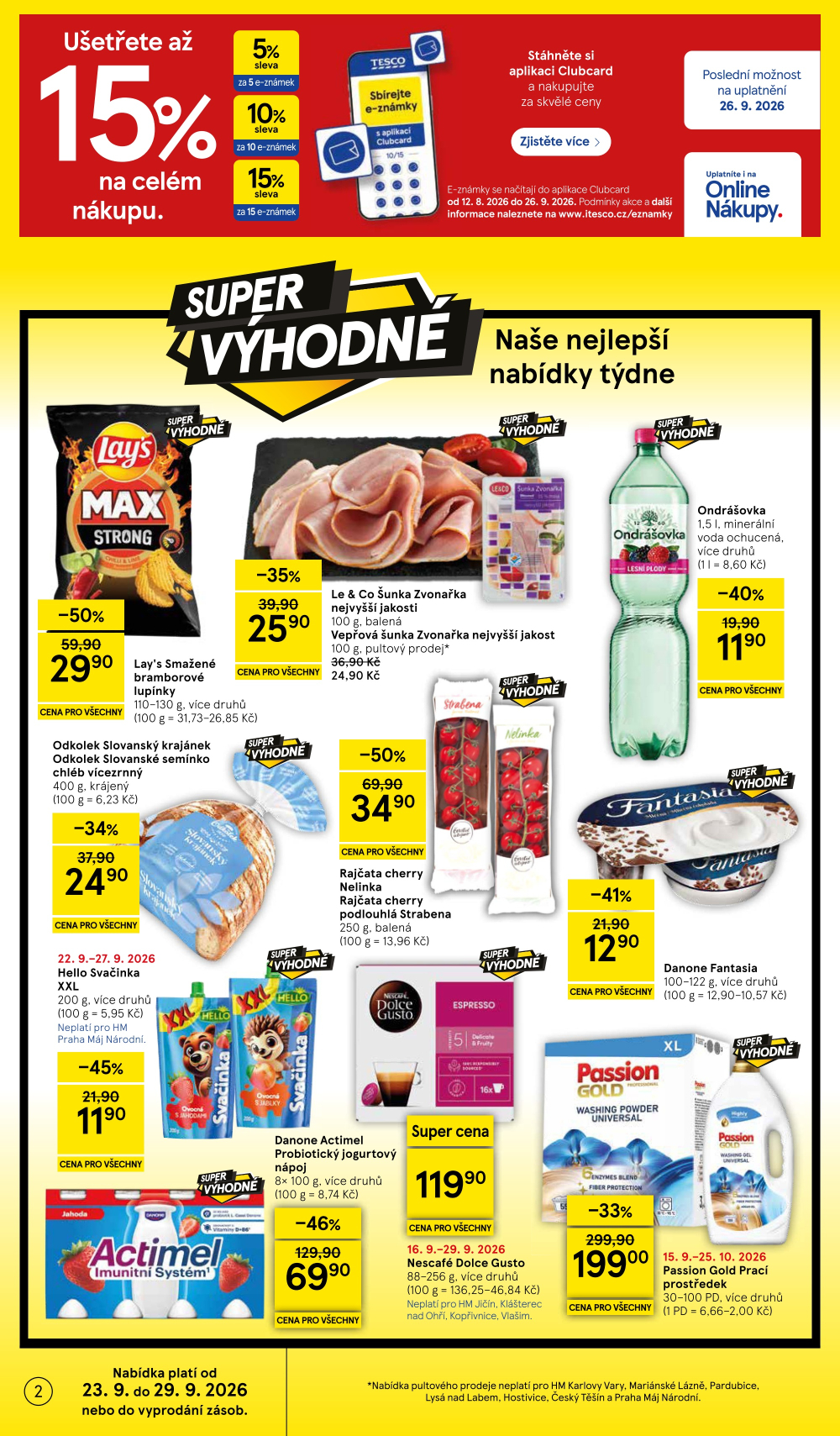 Leták Tesco hypermarket leták - strana 2