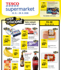 Akční leták Tesco supermarket 
