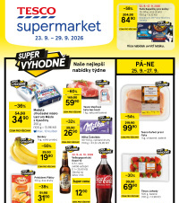 Akční leták Tesco supermarket 