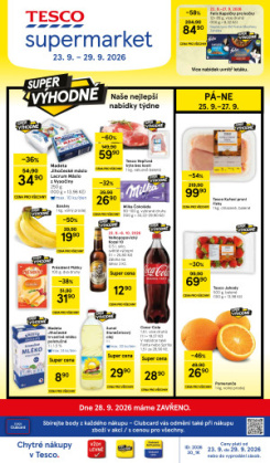Tesco supermarket leták