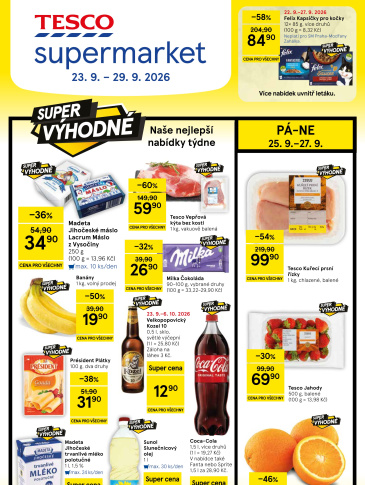 Tesco supermarket leták