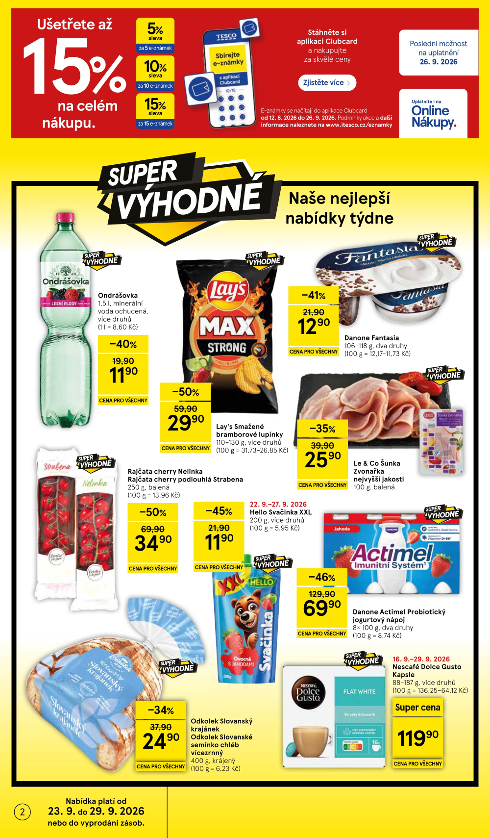 Leták Tesco supermarket leták - strana 2