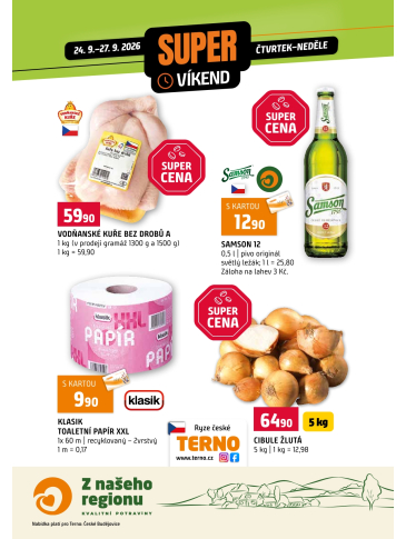 Terno leták - Víkendovka České Budějovice