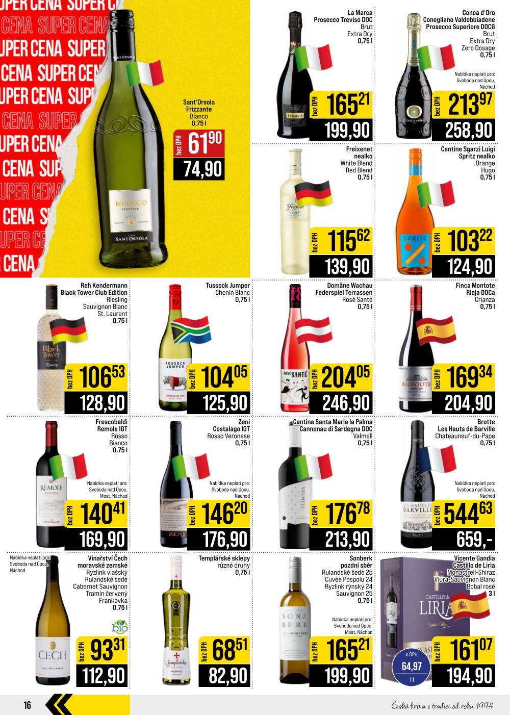 Leták JIP leták CC Cash & Carry - České Budějovice, Most, Náchod, Svoboda nad Úpou, Sušice - strana 16
