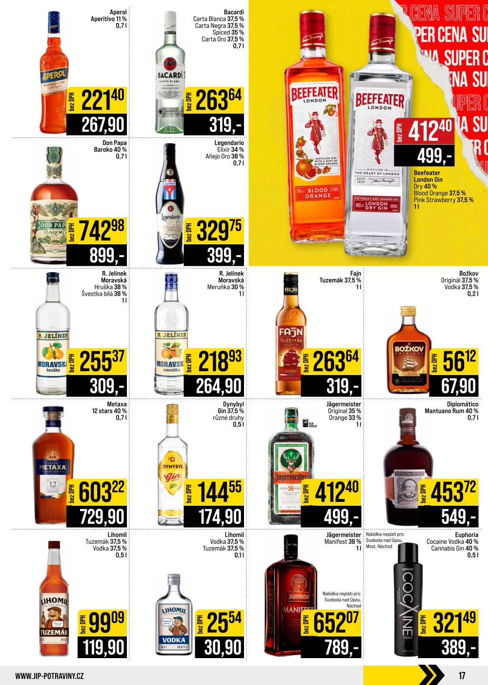 Leták JIP leták CC Cash & Carry - České Budějovice, Most, Náchod, Svoboda nad Úpou, Sušice - strana 17