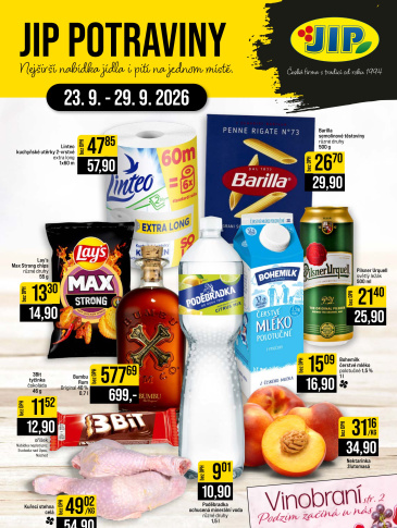 JIP leták CC Cash & Carry - České Budějovice, Most, Náchod, Svoboda nad Úpou, Sušice