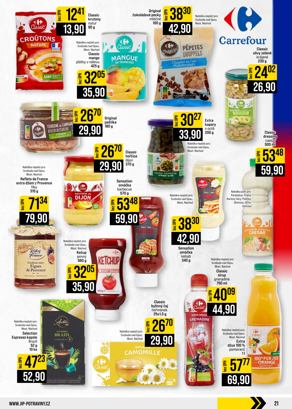 Leták JIP leták CC Cash & Carry - České Budějovice, Most, Náchod, Svoboda nad Úpou, Sušice - strana 21