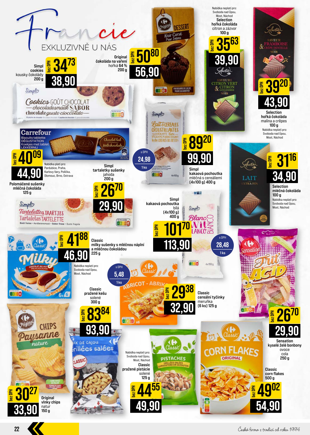 Leták JIP leták CC Cash & Carry - České Budějovice, Most, Náchod, Svoboda nad Úpou, Sušice - strana 22