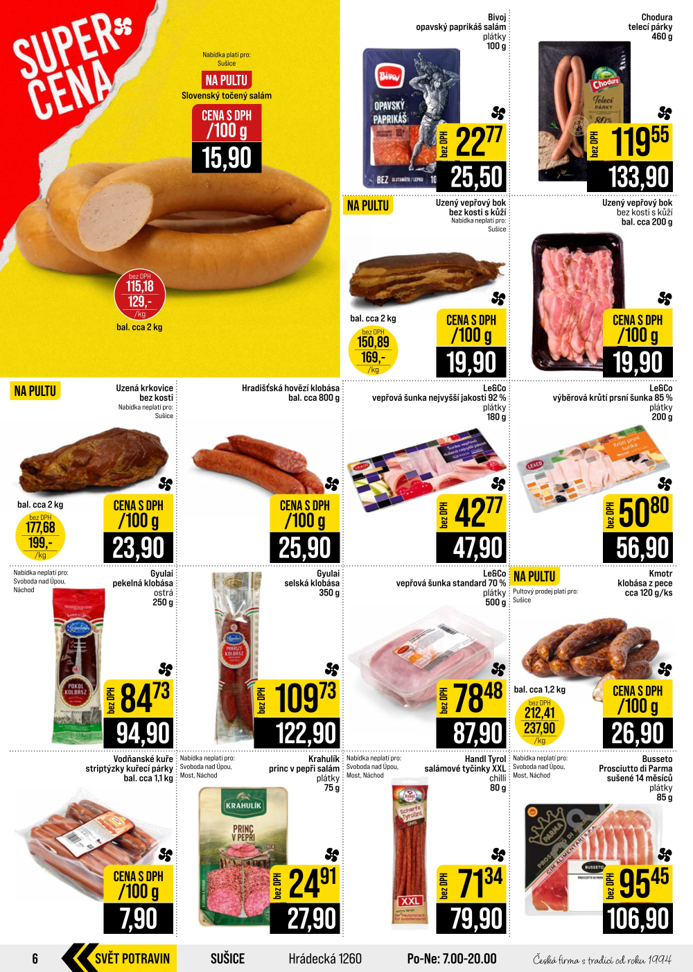 Leták JIP leták CC Cash & Carry - České Budějovice, Most, Náchod, Svoboda nad Úpou, Sušice - strana 6