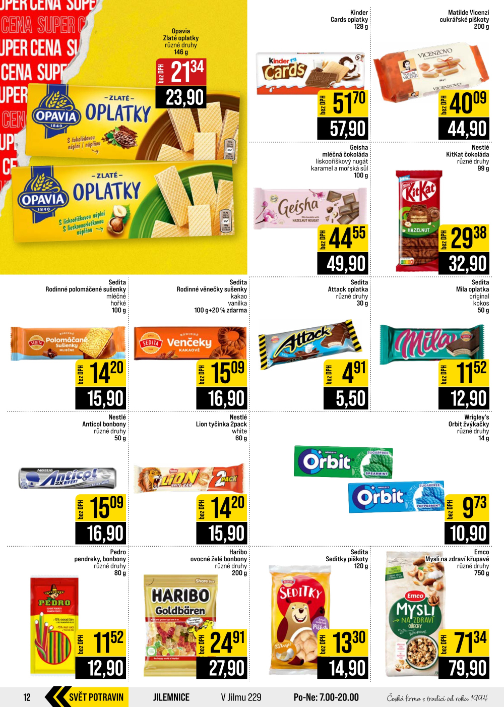 Leták JIP leták CC Cash & Carry - Brno, Ostrava, Praha, Polička, Olomouc, Karlovy Vary, Zlín, Jilemnice, Pardubice - strana 12