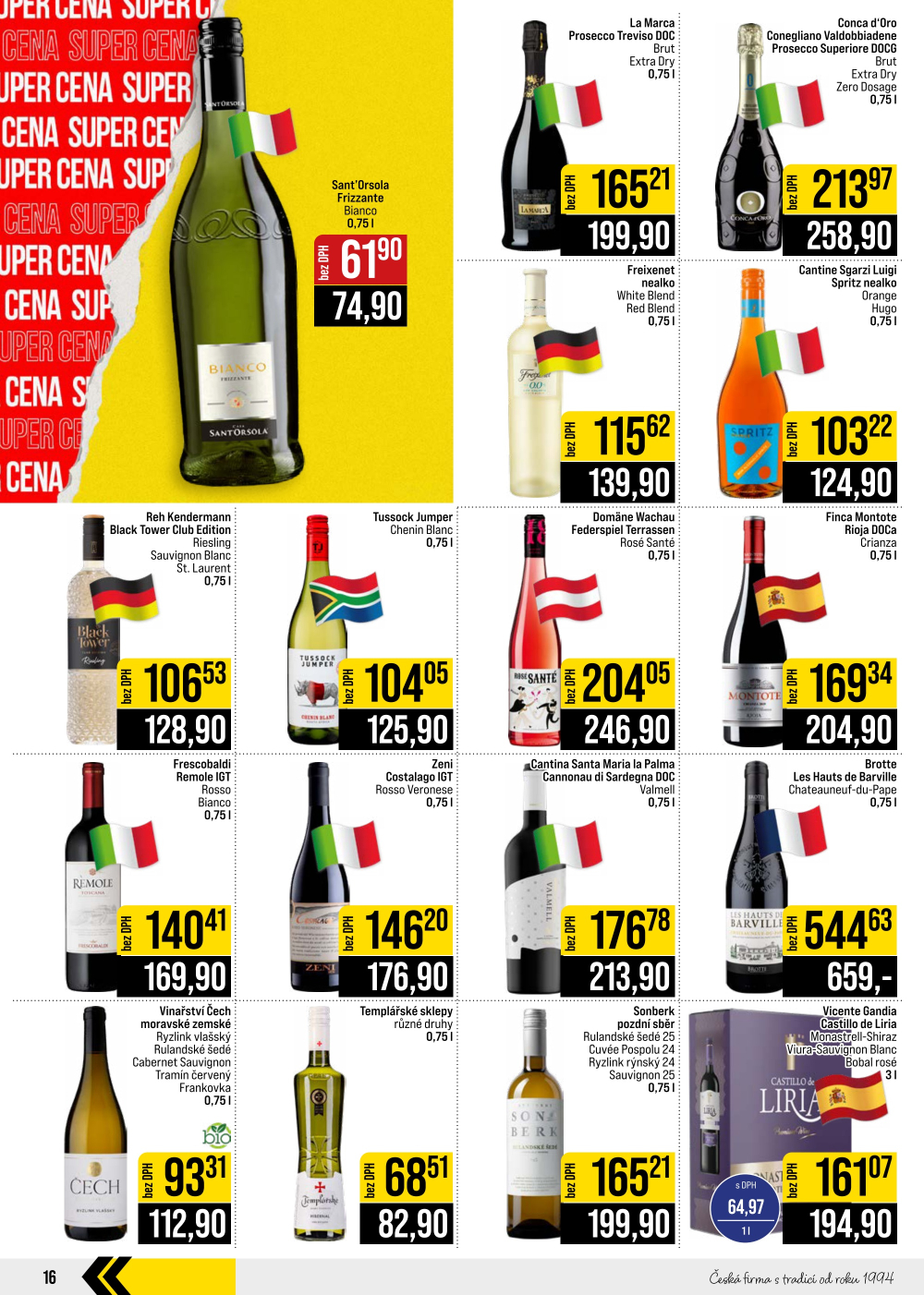 Leták JIP leták CC Cash & Carry - Brno, Ostrava, Praha, Polička, Olomouc, Karlovy Vary, Zlín, Jilemnice, Pardubice - strana 16