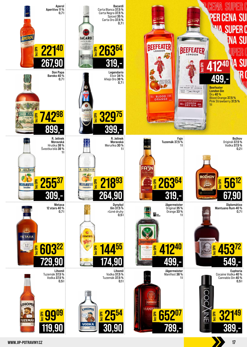 Leták JIP leták CC Cash & Carry - Brno, Ostrava, Praha, Polička, Olomouc, Karlovy Vary, Zlín, Jilemnice, Pardubice - strana 17