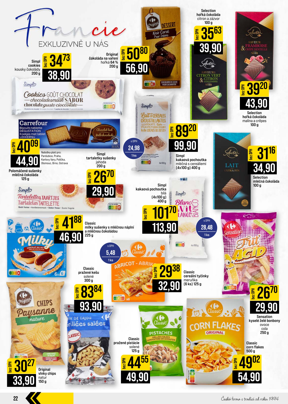 Leták JIP leták CC Cash & Carry - Brno, Ostrava, Praha, Polička, Olomouc, Karlovy Vary, Zlín, Jilemnice, Pardubice - strana 22